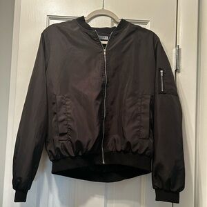 Zeagoo Women's Bomber Jacket Casual Coat Zip Up Windbreaker with Pockets